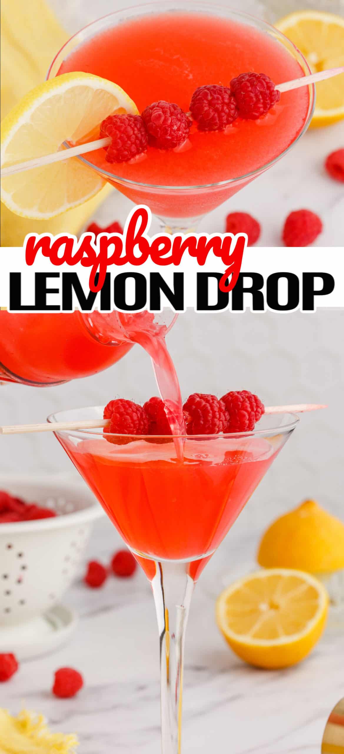 Raspberry Lemon Drop Martinis ⋆ Real Housemoms