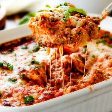 Hearty, comforting Ravioli Lasagna is what cheesy dreams are made of! Get ready to fall in love!