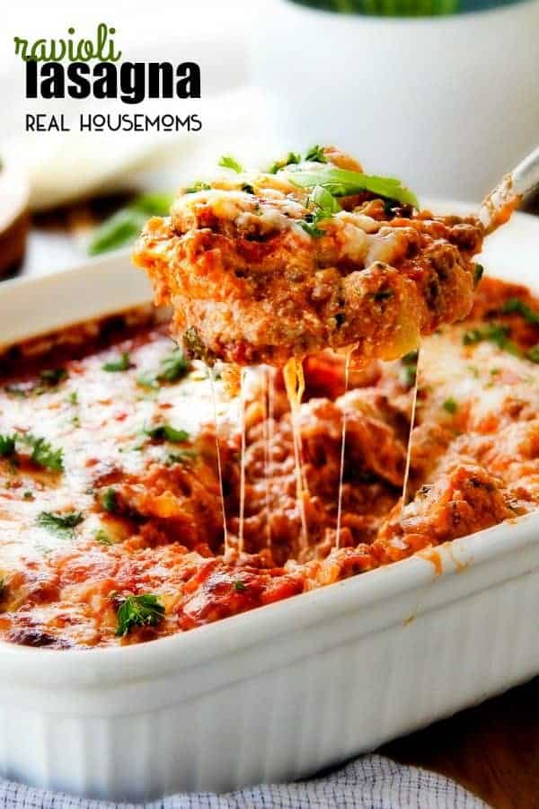 Hearty, comforting Ravioli Lasagna is what cheesy dreams are made of! Get ready to fall in love!