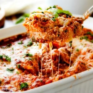 Hearty, comforting Ravioli Lasagna is what cheesy dreams are made of! Get ready to fall in love!