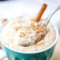 Creamy Rice Pudding is a quick and easy recipe that can be eaten hot or cold. It's a super comforting old-fashioned dessert I've loved since I was little!