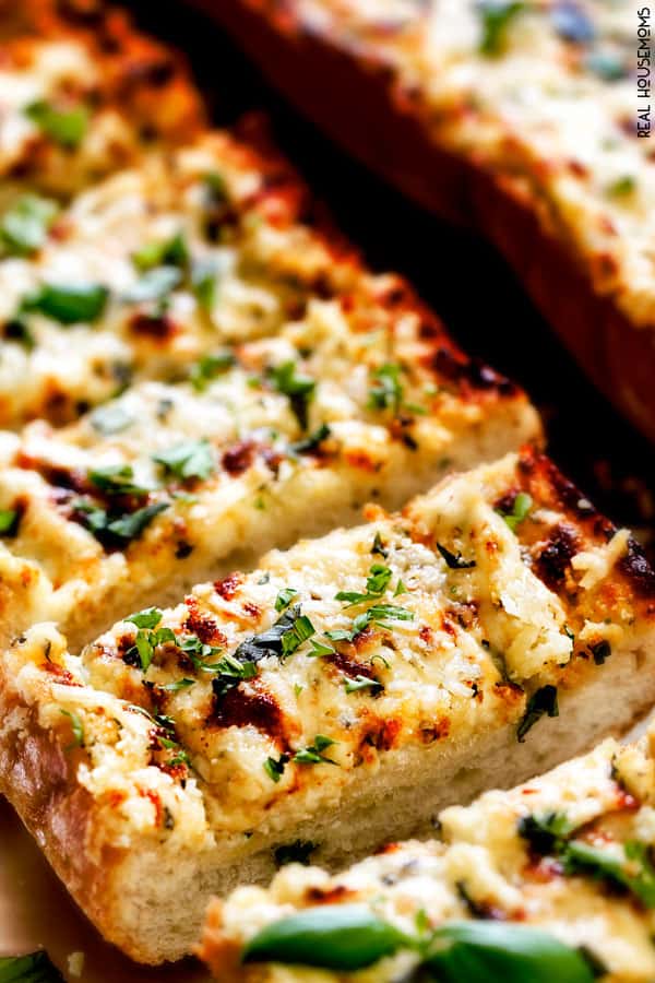 Ricotta Parmesan Garlic Bread ⋆ Real Housemoms