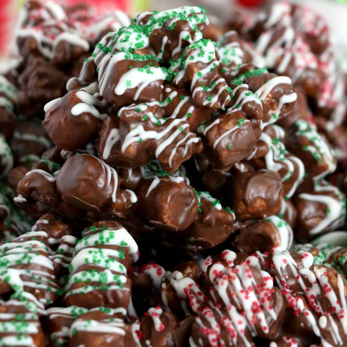 square image of rocky road clusters in a pile