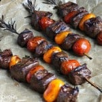 This ROSEMARY STEAK SKEWERS WITH BALSAMIC GLAZE is a simple grill recipe that tastes as good as it looks!