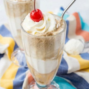 These Rum & Coke Floats are a simple, quick, and delicious summer twist on the class cocktail!