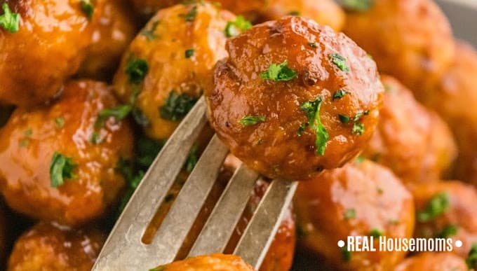 Spicy Honey BBQ Instant Pot Meatballs ⋆ Real Housemoms
