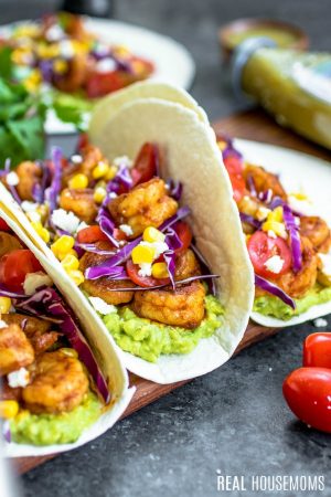 Salsa Verde Shrimp Taco Recipe ⋆ Real Housemoms