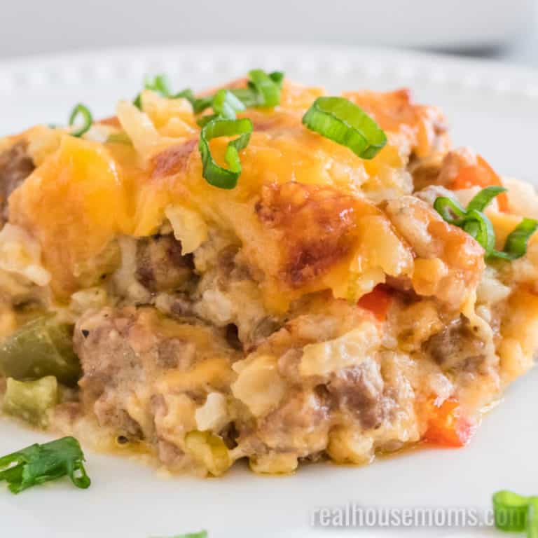 Sausage Hash Brown Casserole ⋆ Real Housemoms