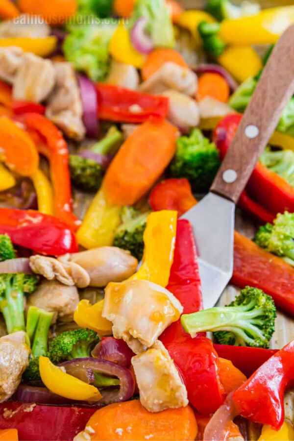 Sheet Pan Orange Teriyaki Chicken & Vegetables ⋆ Real Housemoms