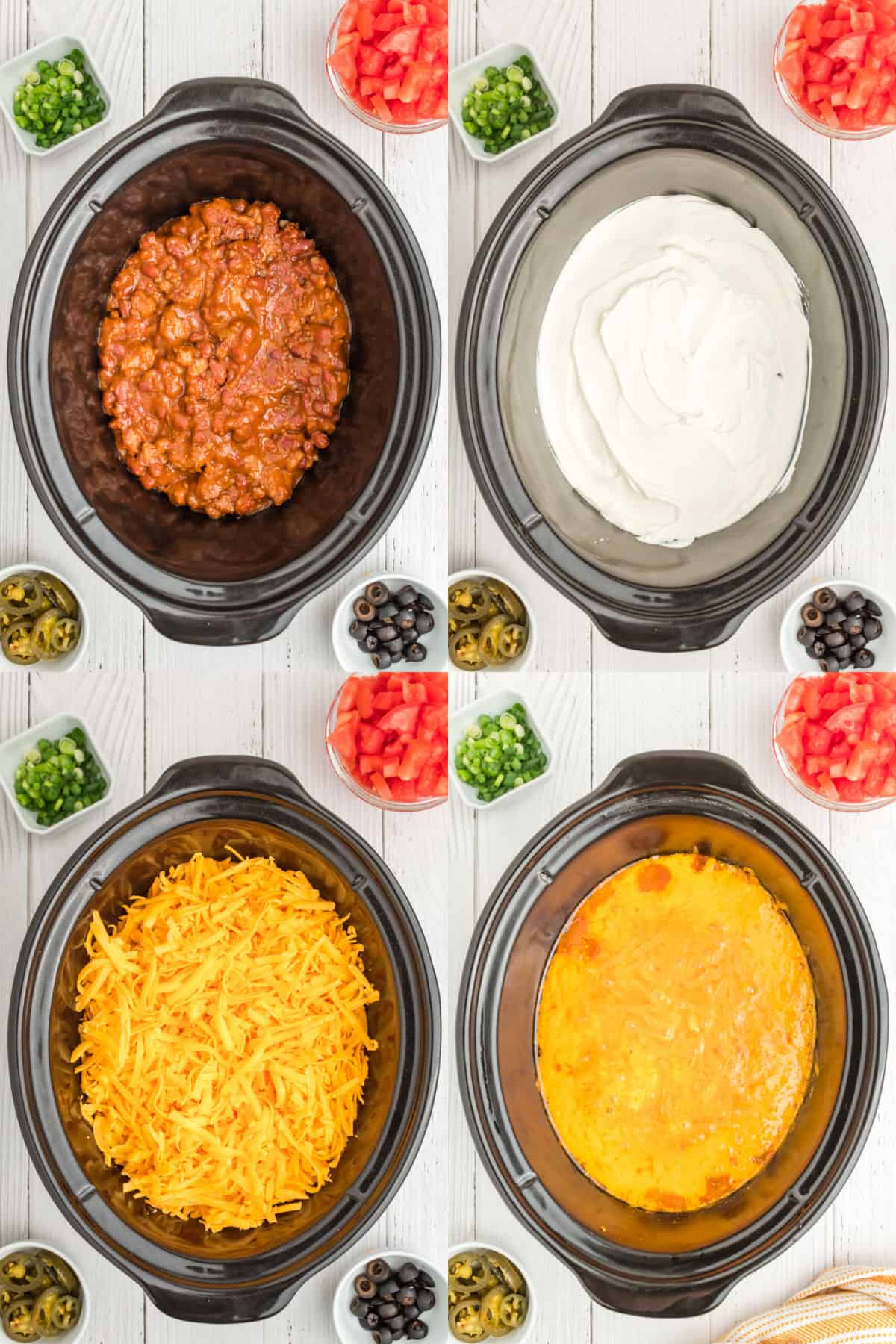 Slow Cooker 7-Layer Chili Cheese Dip ⋆ Real Housemoms
