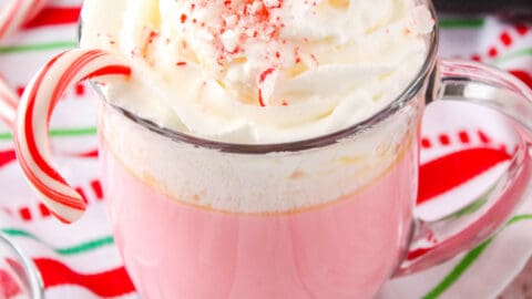 This Easy Peppermint Hot Cocoa Recipe is Perfectly Pink!