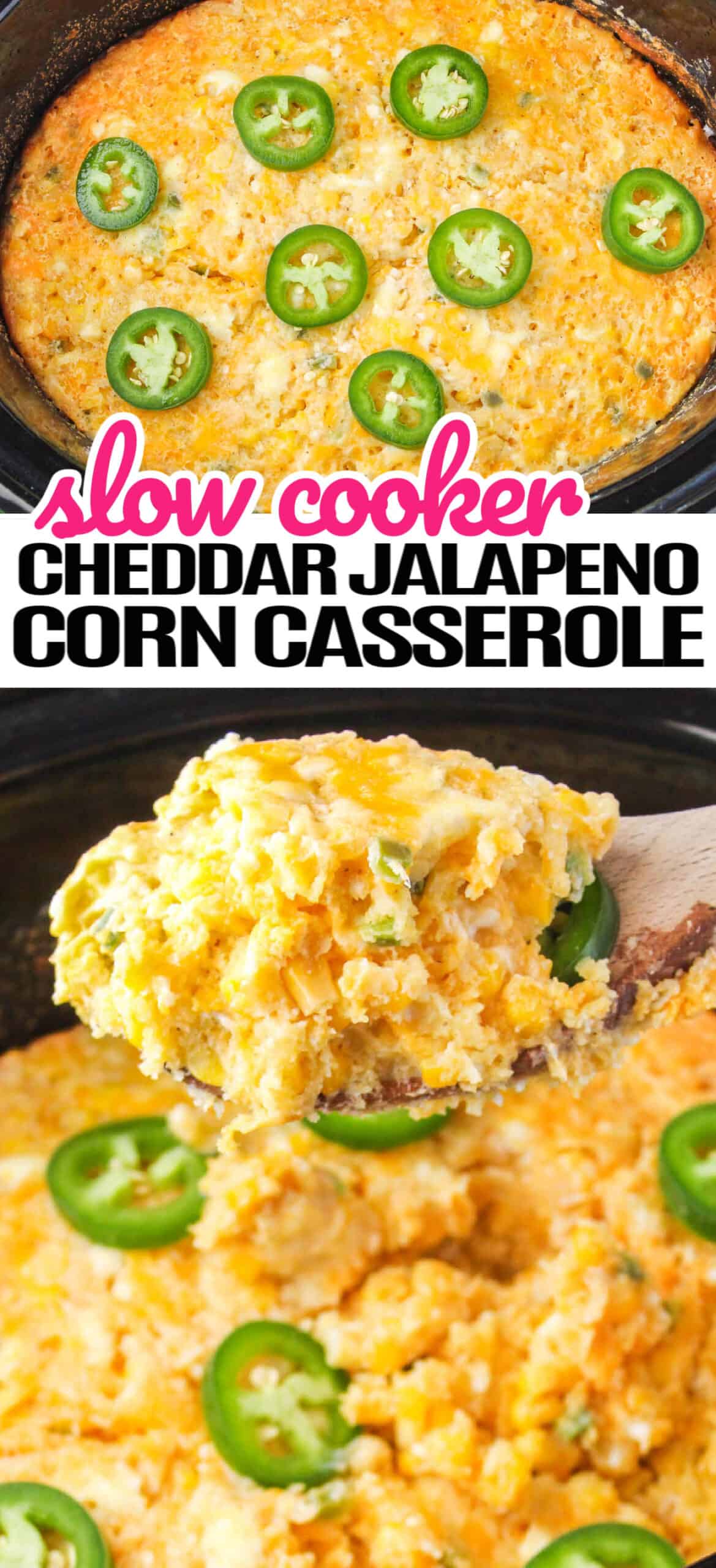 Slow Cooker Cheddar Jalapeno Corn Casserole 0782