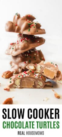 Slow Cooker Chocolate Turtles Recipe ⋆ Real Housemoms