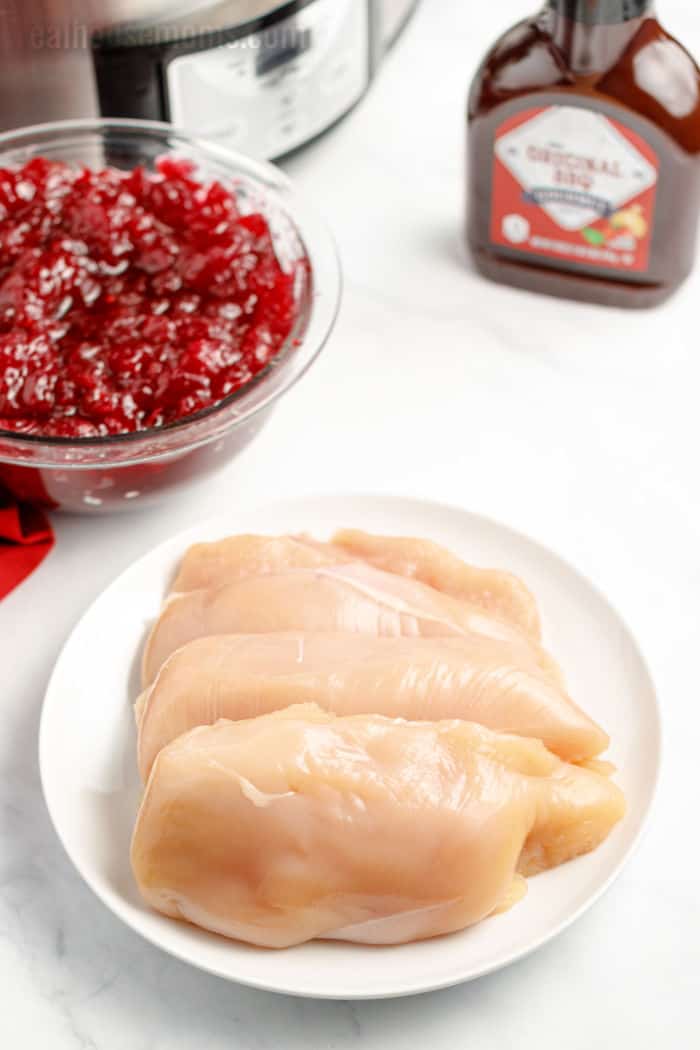 ingredients for cranberry chicken