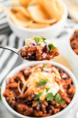 Slow Cooker Taco Chili Recipe ⋆ Real Housemoms