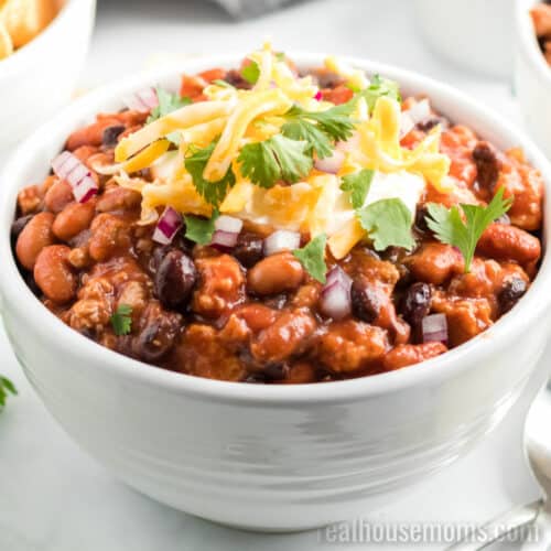 Slow Cooker Taco Chili Recipe ⋆ Real Housemoms