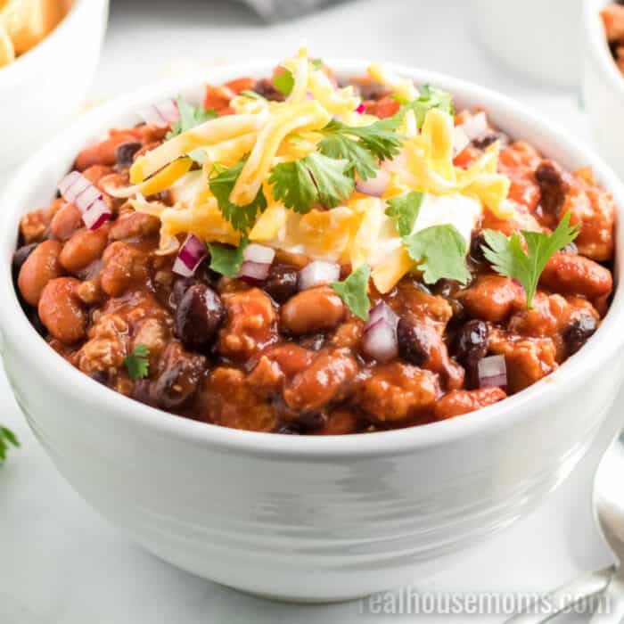 Slow Cooker Taco Chili Recipe ⋆ Real Housemoms