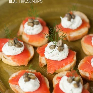 If you're looking for an elegant and tasty yet easy to make appetizer for your next dinner or holiday party, Smoked Salmon Crostini is always a favorite!
