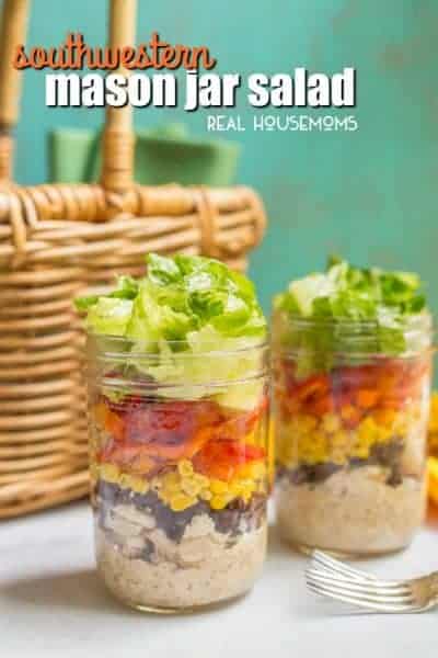 Southwestern Mason Jar Salad ⋆ Real Housemoms