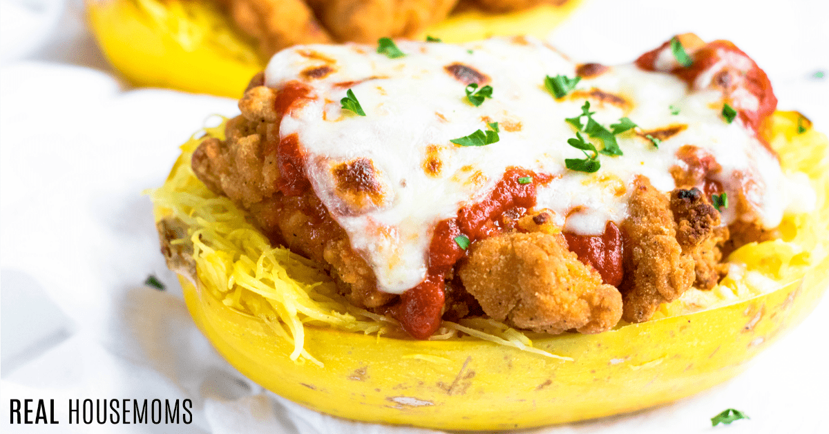 Spaghetti Squash Chicken Parmesan - Real Housemoms