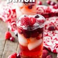 Sparkling Cran-Raspberry Punch is the perfect combination of sweet and tart! This easy punch is ideal for parties, brunch, or a night in with friends!