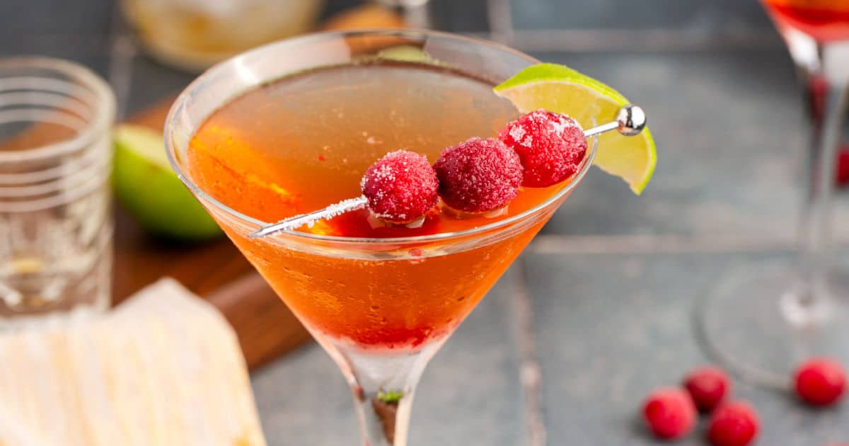 Sparkling Cranberry Martini ⋆ Real Housemoms