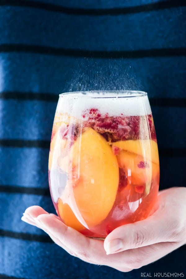 Sparkling White Peach Sangria