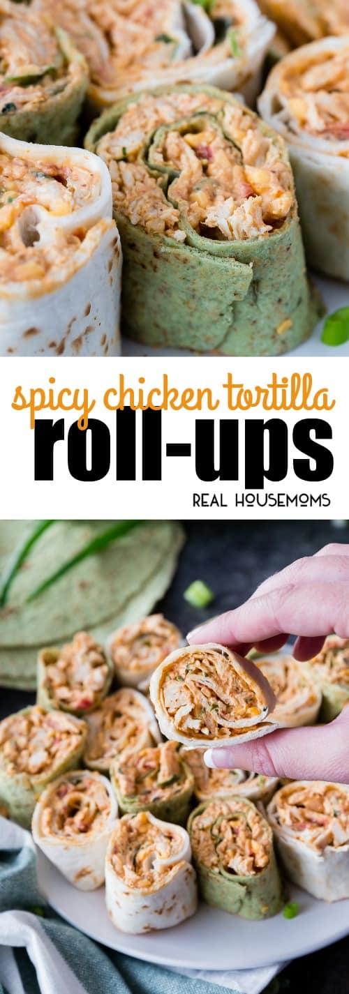 Spicy Chicken Tortilla Roll Ups with Video ⋆ Real Housemoms