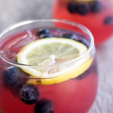 SPIKED BLACKBERRY LEMONADE PUNCH is a party-ready combination of my favorite summer flavors!