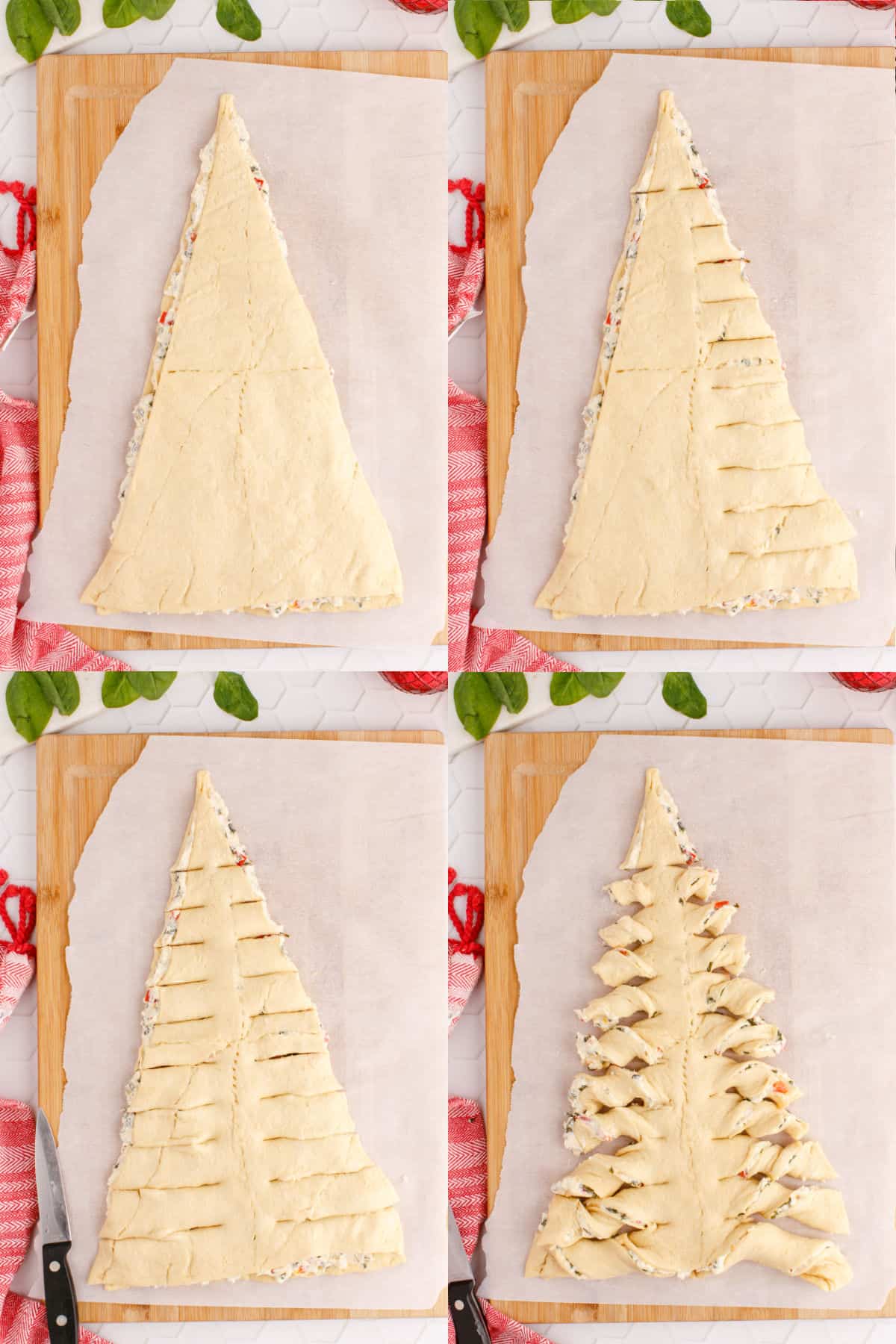 Spinach Dip Stuffed Crescent Roll Christmas Tree ⋆ Real Housemoms