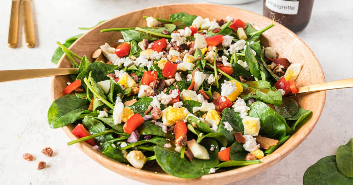 Spinach Salad with Balsamic Vinaigrette