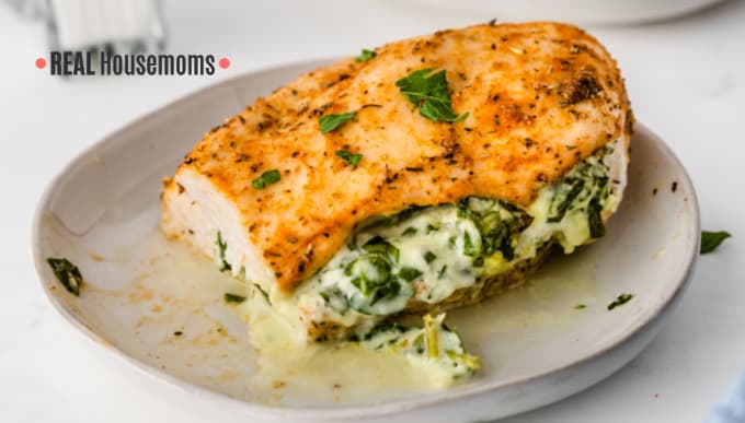 Spinach Stuffed Chicken - Real Housemoms