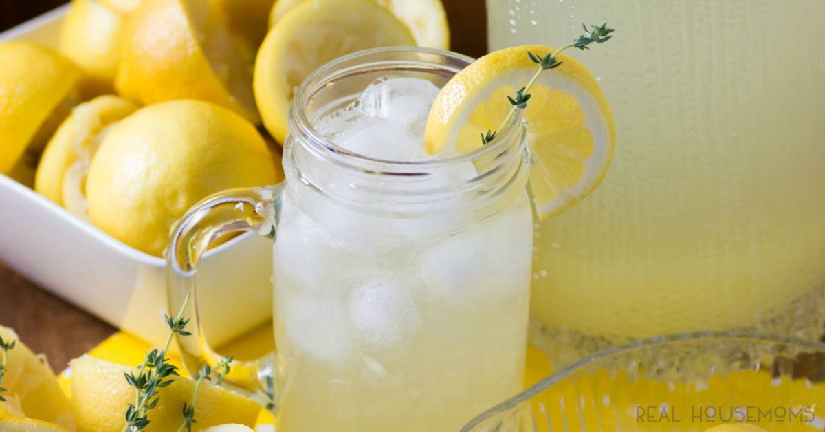 Spring Lrmonade Spring Thyme Lemonade ⋆ Real Housemoms