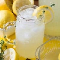 SPRING THYME LEMONADE is a gorgeous, refreshing lemonade infused with thyme makes it a perfect beverage for spring!!