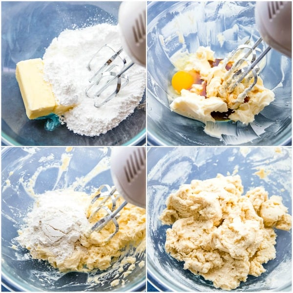steps to make spritz cookie dough