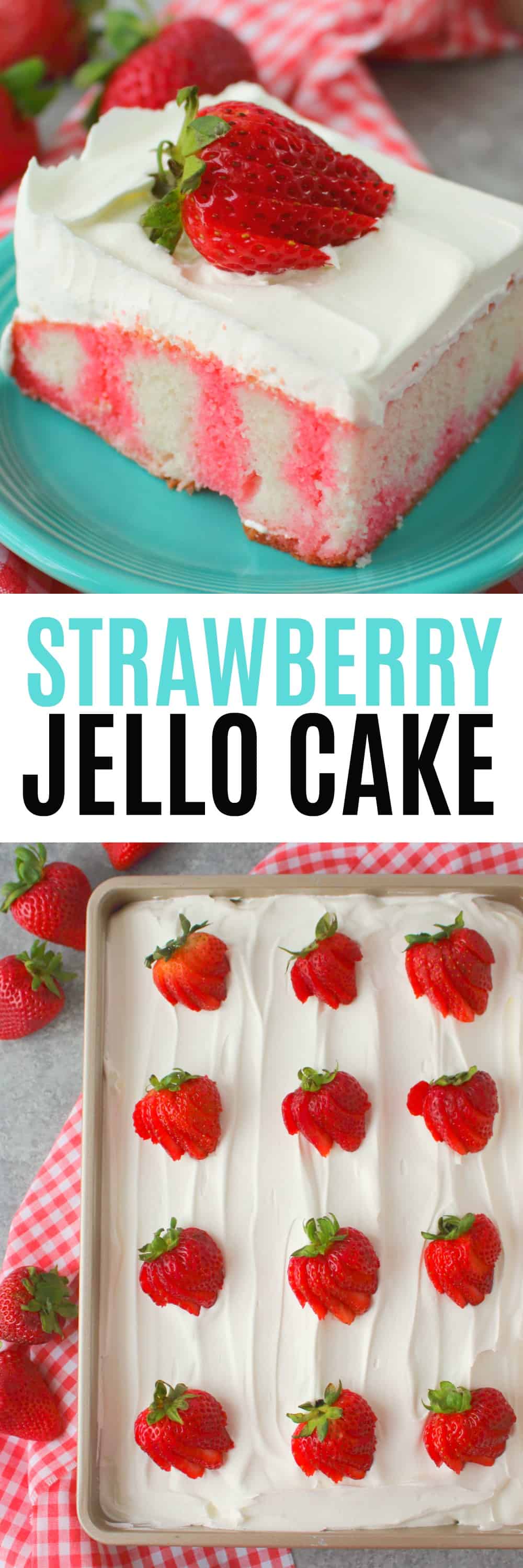 Strawberry Jello Cake ⋆ Real Housemoms