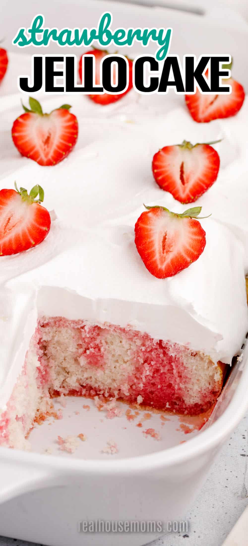 Strawberry Jello Cake ⋆ Real Housemoms