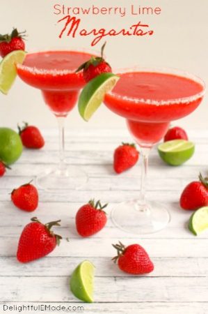 Strawberry Lime Margarita by Delightful E Made
