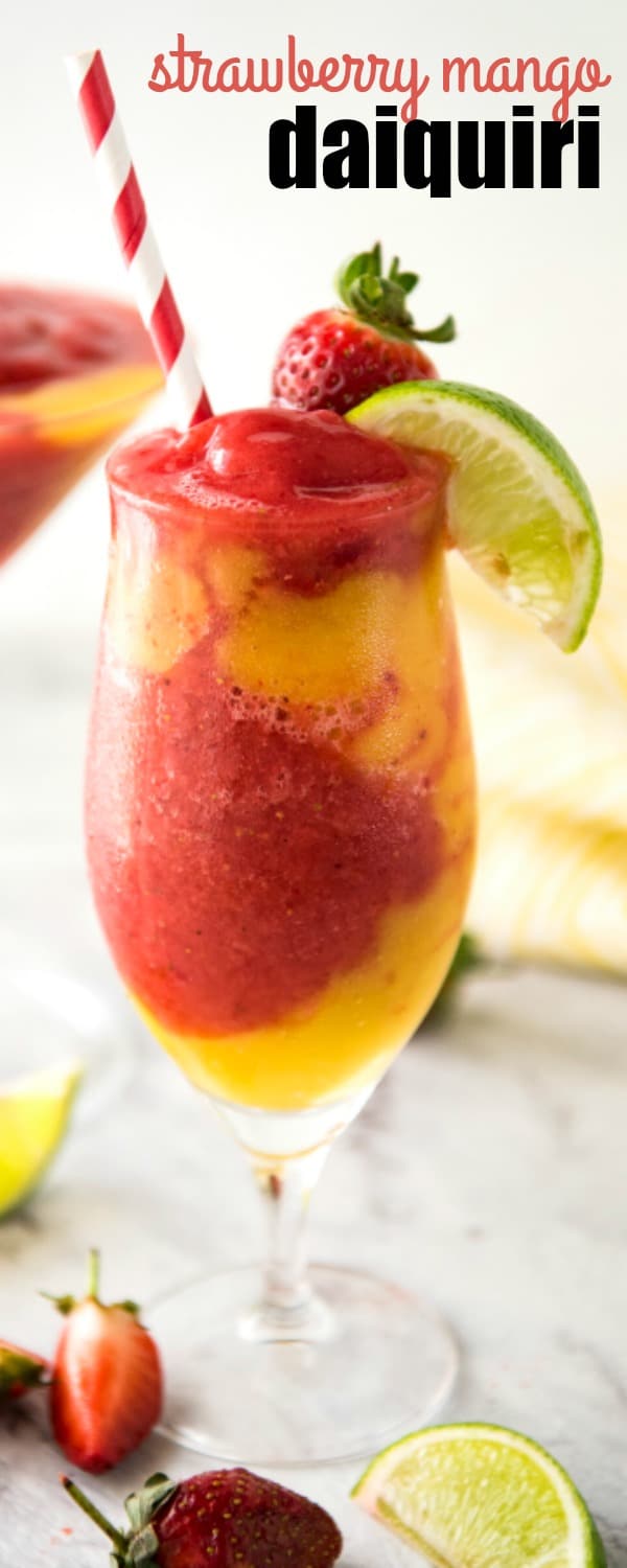 Try to tell me that you don't want to reach through the screen and grab this STRAWBERRY MANGO DAIQUIRI!