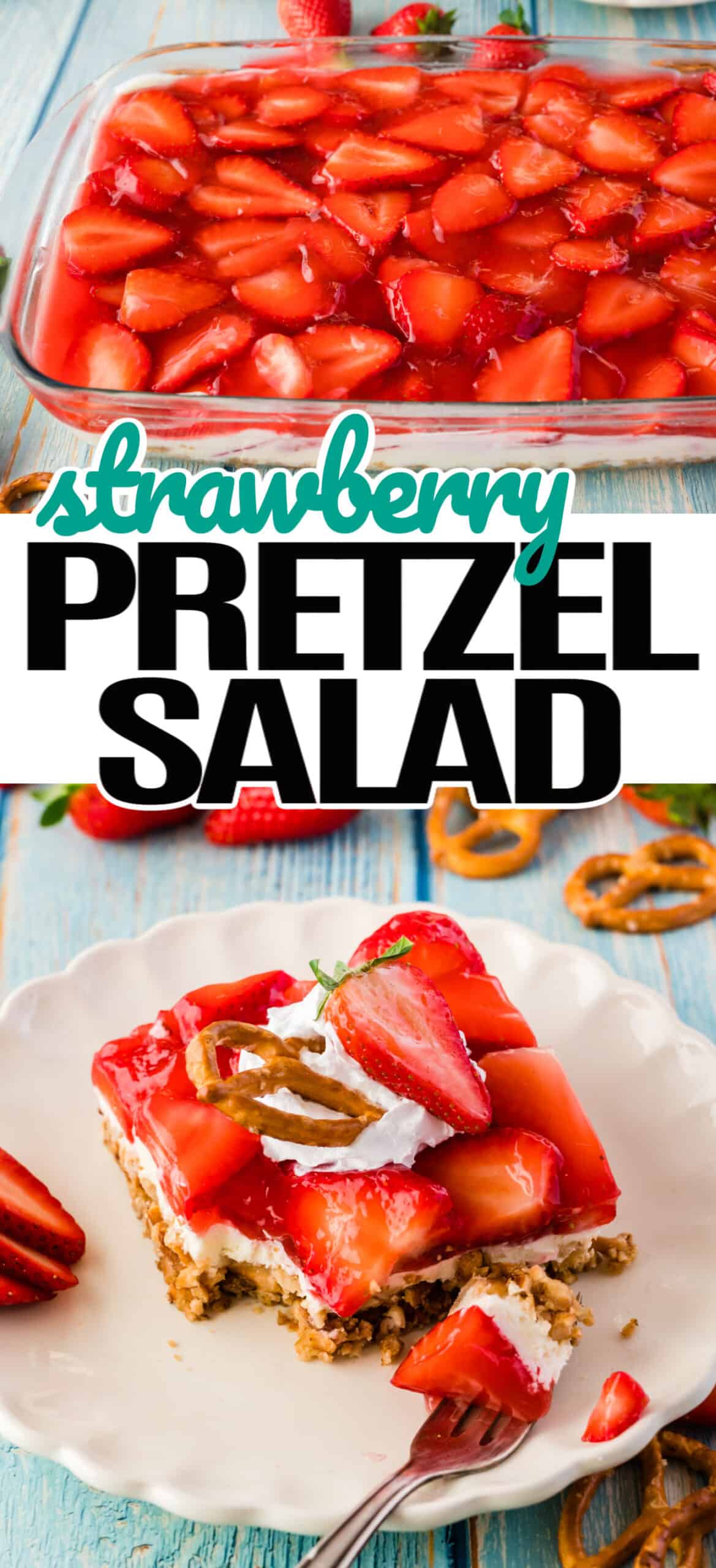 Strawberry Pretzel Salad ⋆ Real Housemoms