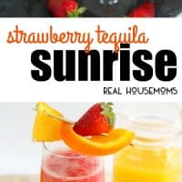 Need a new summer cocktail? This delicious Strawberry Tequila Sunrise is an amazing drink perfect for brunch with friends, happy hour, and parties too