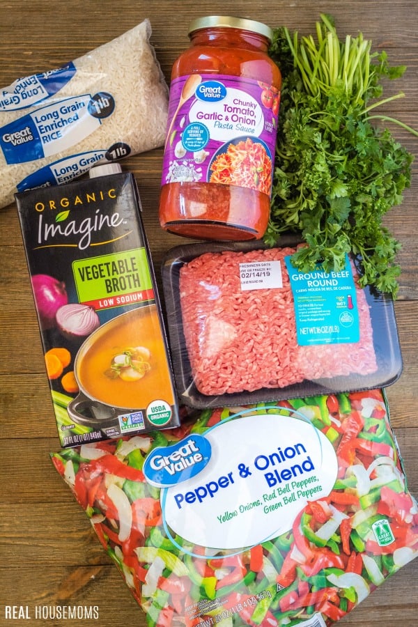 ingredients to make stuffed pepper soup