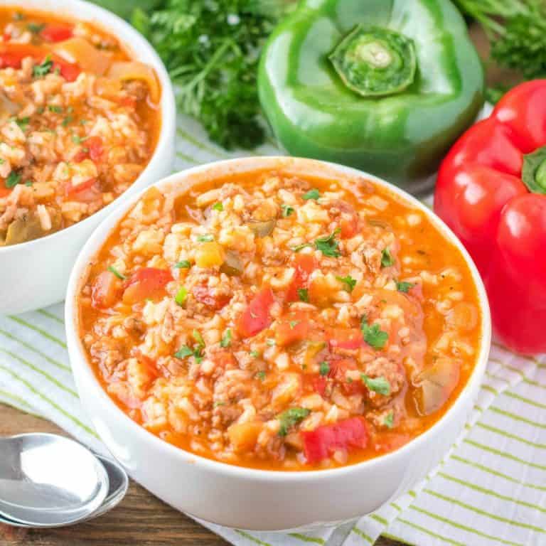 Stuffed Pepper Soup ⋆ Real Housemoms