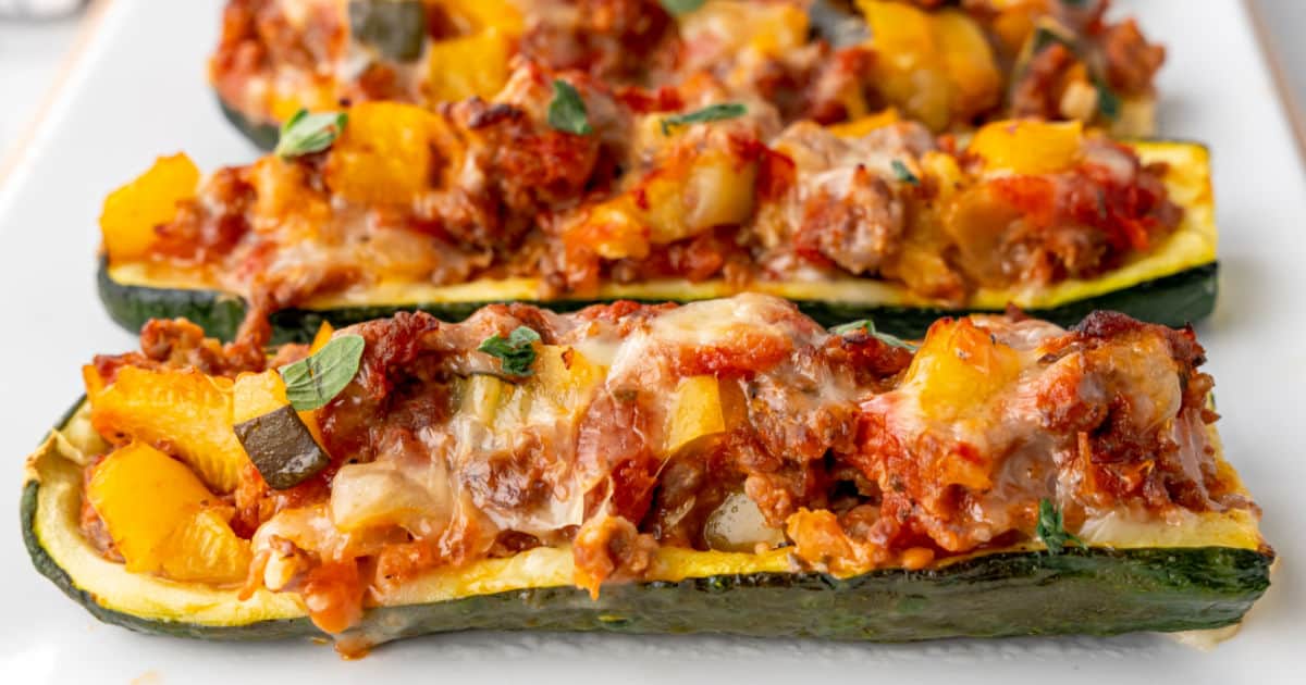 Stuffed Zucchini Boats ⋆ Real Housemoms 2634