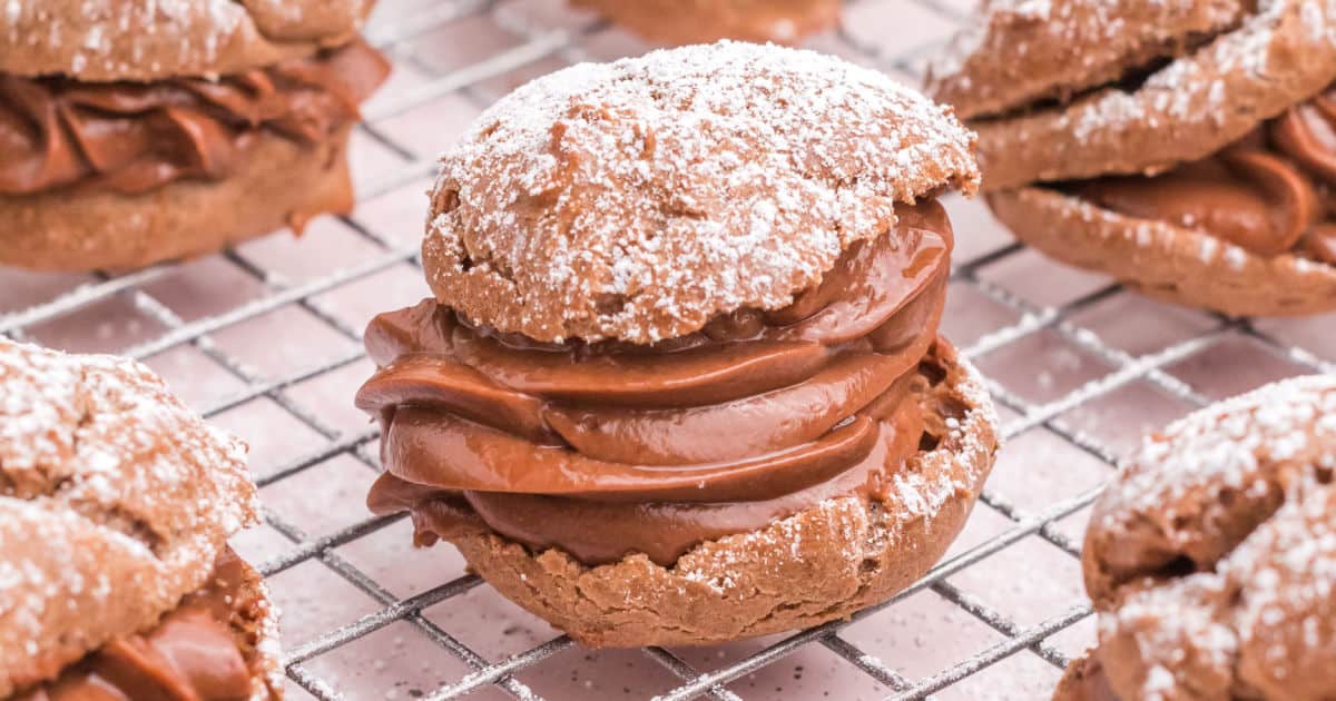 Double Chocolate Cream Puffs - Home Cooking Adventure