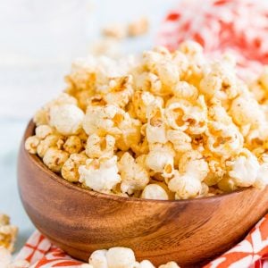 This Sweet & Smoky Popcorn is bold in flavor, light in texture, and totally addicting! Make a big batch of this tasty snack to enjoy with your loved ones!