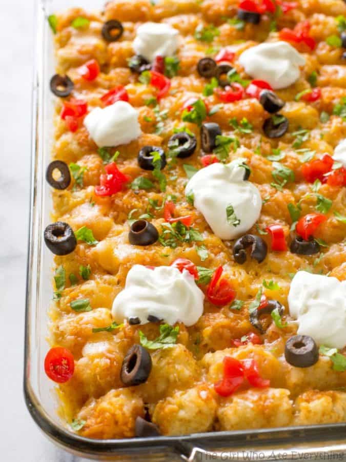 Tater Taco Casserole - The Girl Who Ate Everything