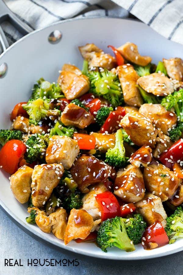 This teriyaki chicken and vegetables is an easy and healthy meal that's perfect for a busy weeknight!