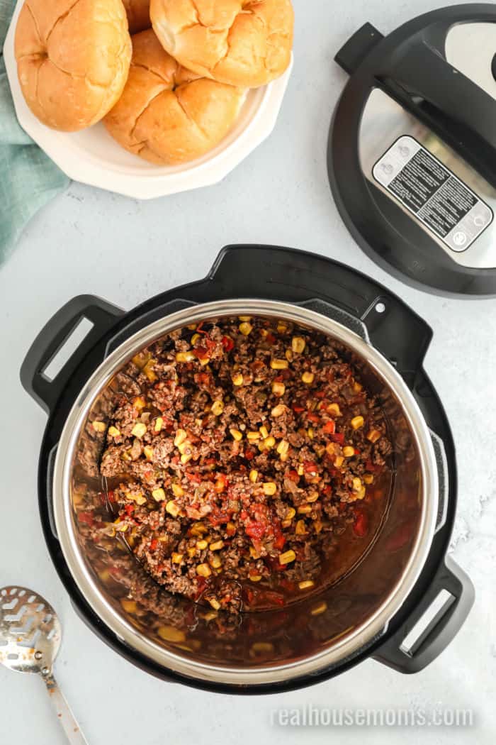 tex mex sloppy joes in an instant pot