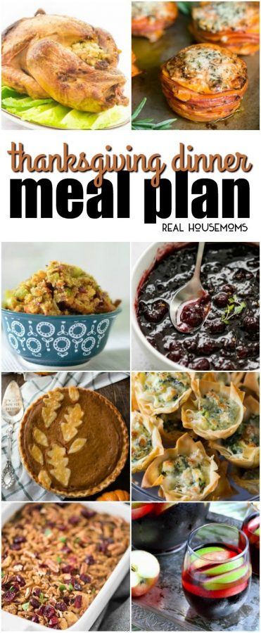 Thanksgiving Dinner Meal Plan ⋆ Real Housemoms